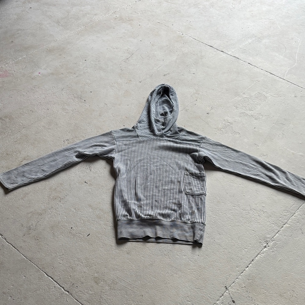 Kapital Black and White Striped Hoodie Size 1